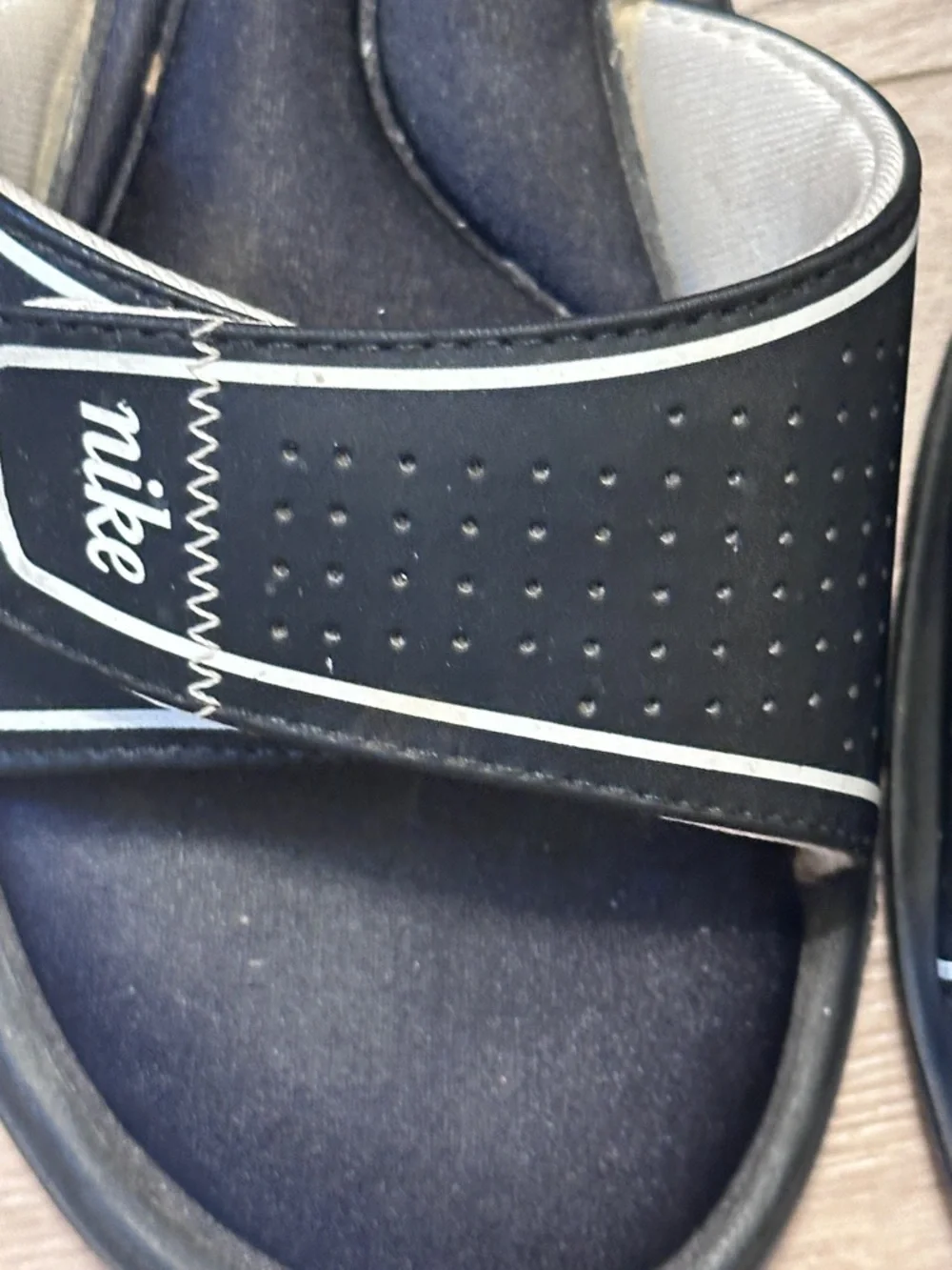 Nike Comfort Footbed Slide Sandals Black Women’s Size 8 - Picture 3 of 5